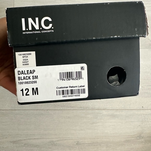 INC International Concepts Black Sandals with Open Back - Picture 5 of 5